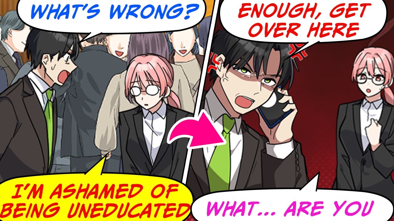 [Manga Dub] I found a girl alone at welcome party, so I called the President...!? [RomCom]