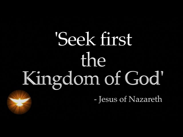 'Seek first' - 8 hours of Christ's teachings, and verses Inspired by Jesus. class=