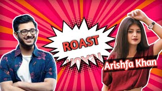 Carryminati roasted arishfa khan ! arishfa khan roasted #roast #tiktok ?