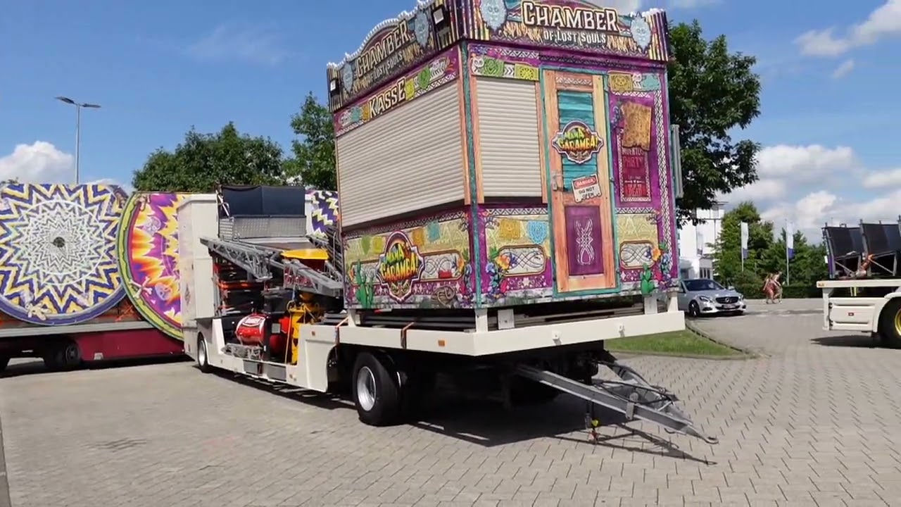 Opbouw Kermis /Aufbau Kirmes / Rundgang Kirmes Kleve 2023