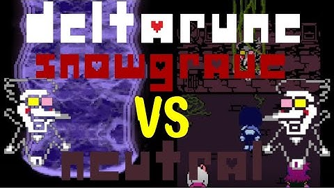 What are the differences between Spamton neutral vs snowgrave route?