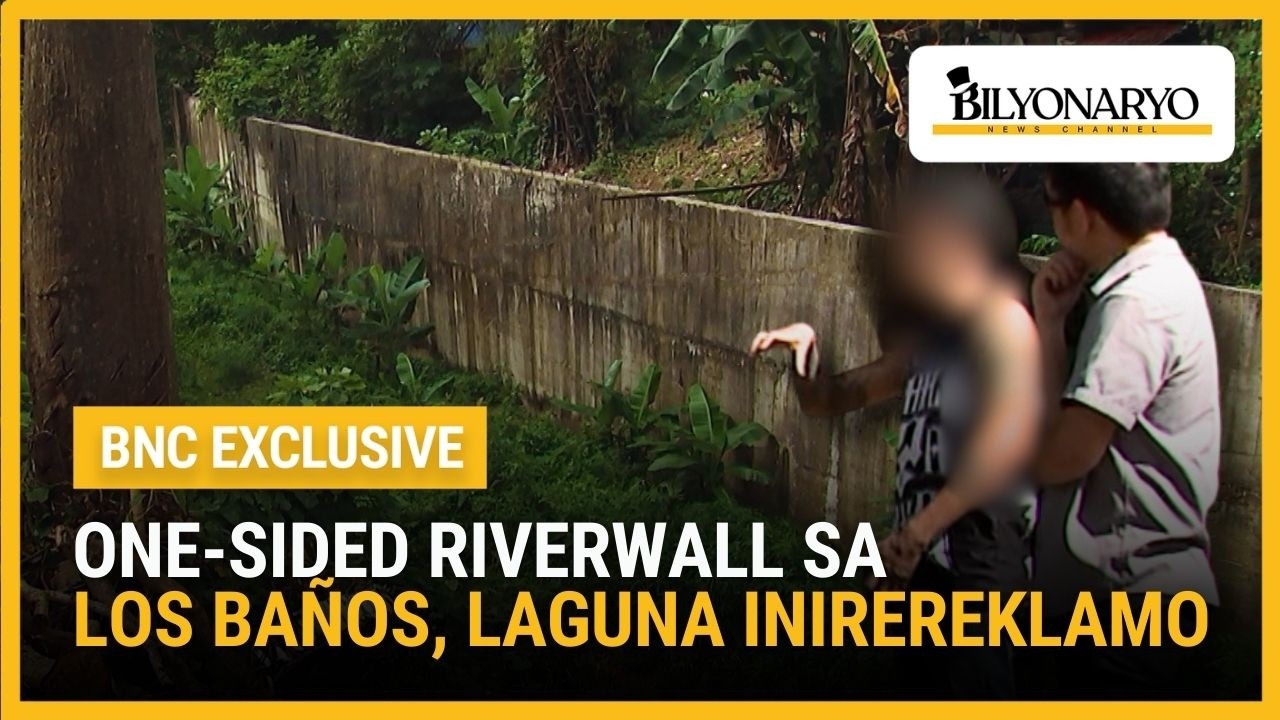 One-sided flood control project sa Los Baños, Laguna ini-reklamo ng residente | Agenda