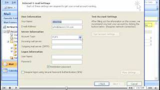 How to create an email account in Outlook 2007