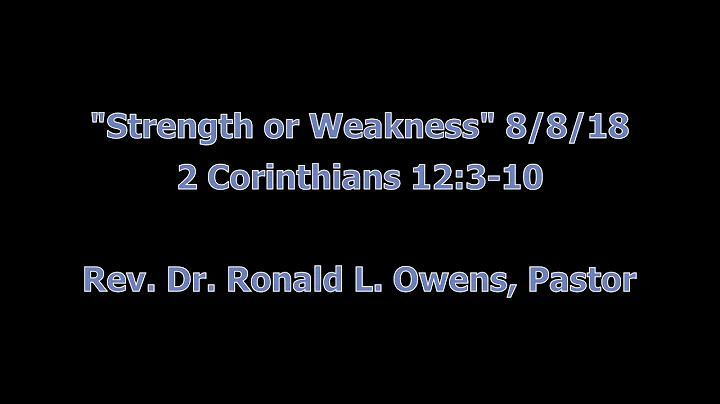 Rev. Dr. Ronald L. Owens, Pastor