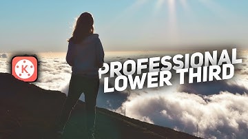 || PROFESSIONAL LOWER THIRD || KINEMASTER || PIXELLAB || VIRA GRAPHICS ||