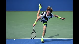 Gregoire Barrere vs Andrey Rublev | US Open 2020 Round 2