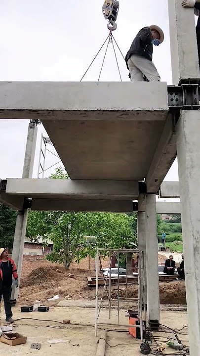 Prefabricated house building floor slab- Good tools and machinery make work easy