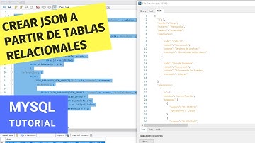 Crear documento json a partir de tablas relacionales en MySQL 8.0.2