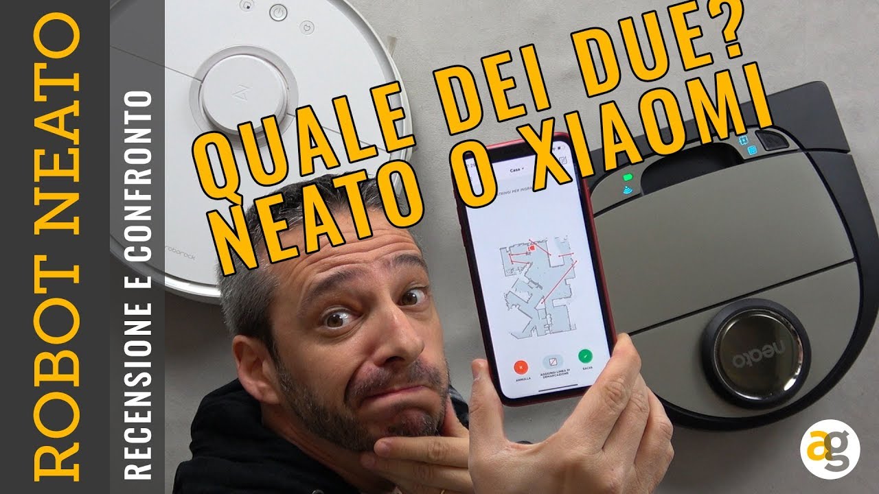 RECENSIONE Robot aspirapolvere Smart. NEATO D7 vs. XIAOMI - YouTube