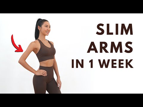 Slim Arms in 1 Week  9 MIN Arm Fat Loss Workout - No Equipment, Standing  only 