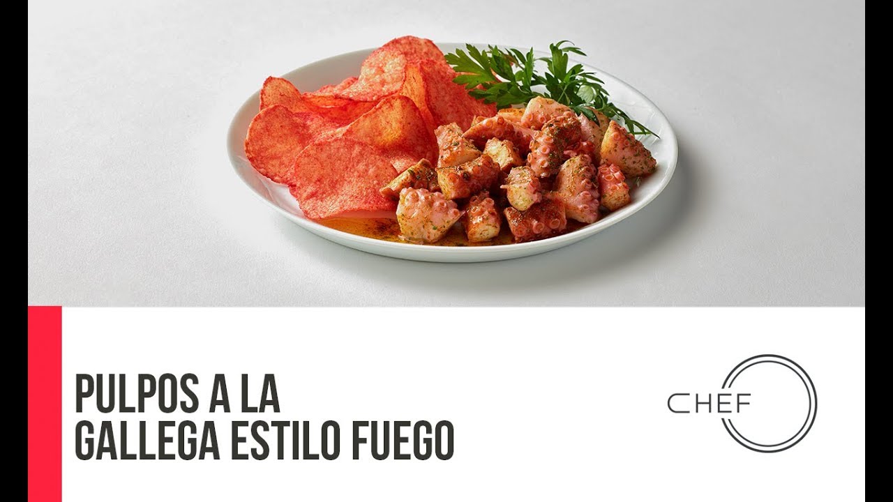 Pulpos a la Gallega Estilo Fuego comida latina en paris
