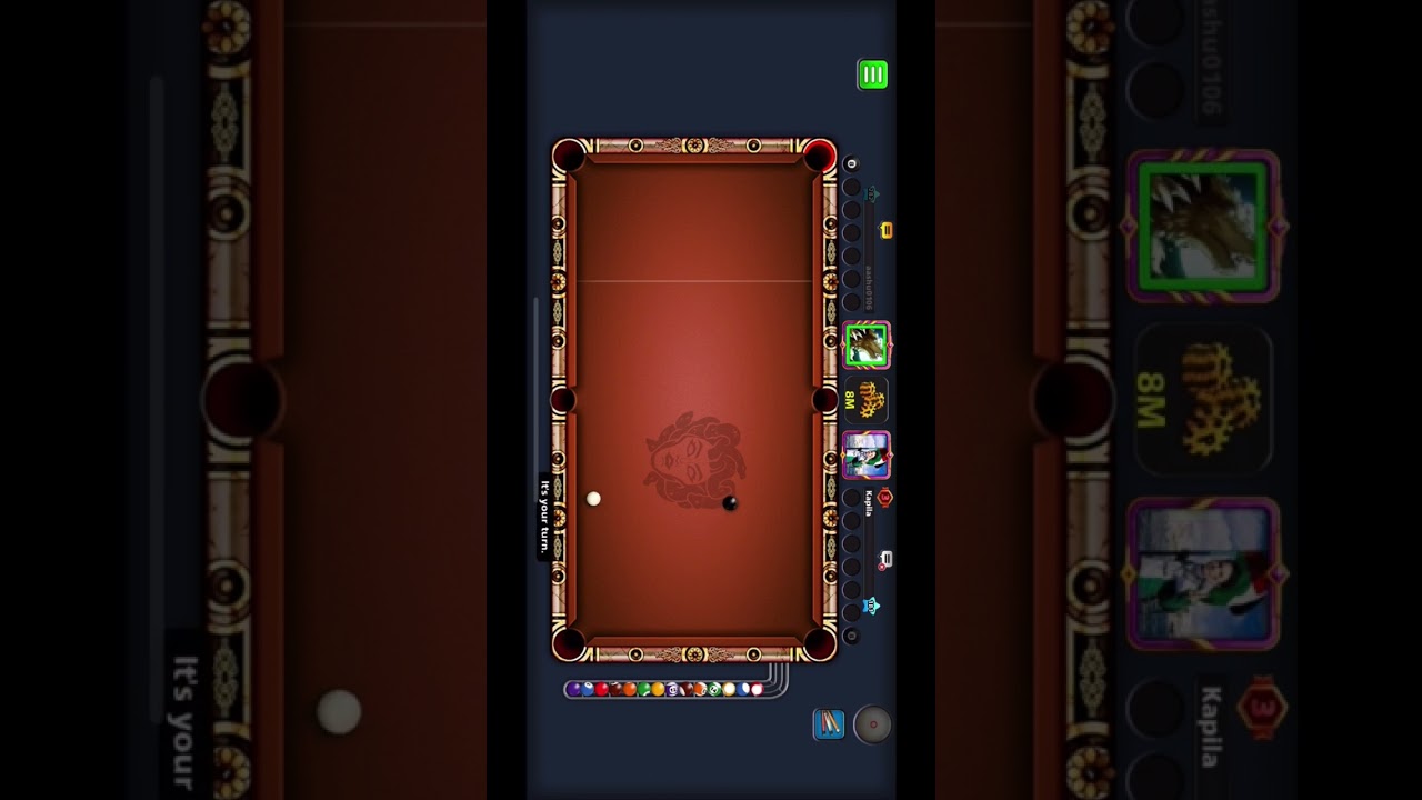 Double kiss shot 3.0 😍 in 8 ball pool !!! try it !!!
