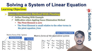 Gaussian Elimination Method with Pivoting For Solving System of Linear Equations