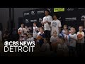 Michigan's Lendeborg, Cadeau mentor kids and teens at basketball camp