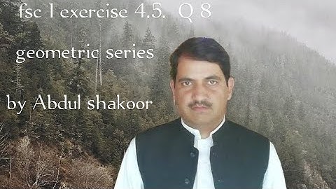 kpk fsc1(maths) exercise 4.5