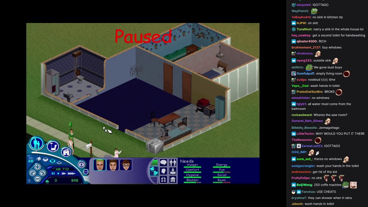 Jerma Streams [with Chat] - The Sims