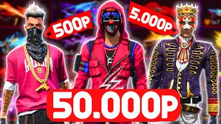 КУПИЛ АККАУНТ ФРИ ФАЕР за 500, 5000 и 50000 РУБЛЕЙ | ОБЗОР на АККАУНТ - Garena Free Fire