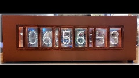 Digital Clock - NX9V GlassClock - not nixie tubes