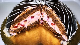 Cake au fraises une tuerie /كيكة الفراولة الخطيرة