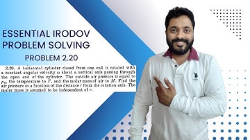 Essential Irodov Problem Solving Series | Question 2.20 | JEE / NEET | Concept Building |