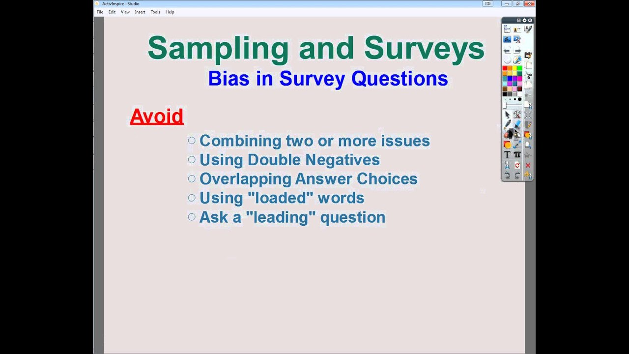 How to write survey questions without bias