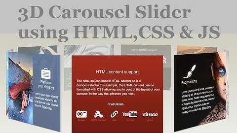 3D Carousel Slider using HTML & CSS | Code KKY