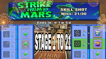 Strike From Mars Skill Shot Stage 1 to Stage 21 Bowling crew 3d bowling game