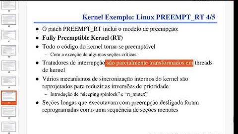18.3. Sistemas Operacionais de Tempo Real (parte 3 de 3) - Exemplos e Considerações Finais