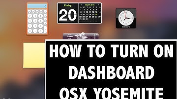 How to Turn on / off Dashboard OSX Yosemite/elcapitan/sierra [2016]