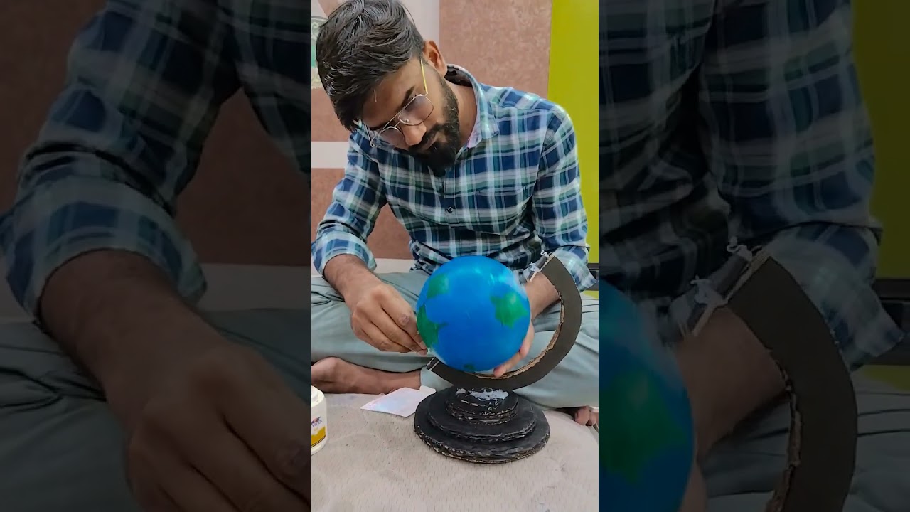 Model of globe for school project 