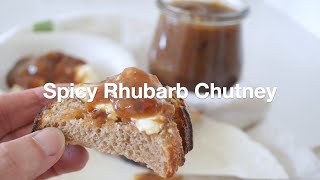 Spicy Rhubarb Chutney--Freeze or Can  |  AnOregonCottage.com