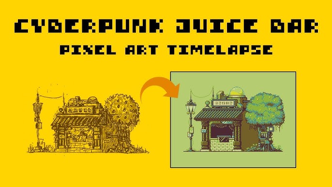 JWulen on X: Pixel Art de Cyberpunk 2077  / X