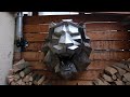 Building a polygonal lion head out of metal