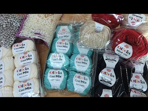 مشترياتى من خيوط اوليفيا  وريفيو مهم جدا عن الخيط  