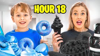 Eating only One color food for 24 hours | Gaby and Alex Family