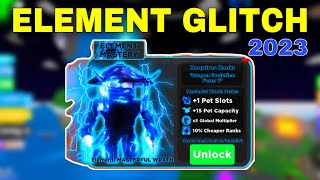 *WORKING* Element Glitch Working in *2023* ⚡️Ninja Legends⚡️(roblox)