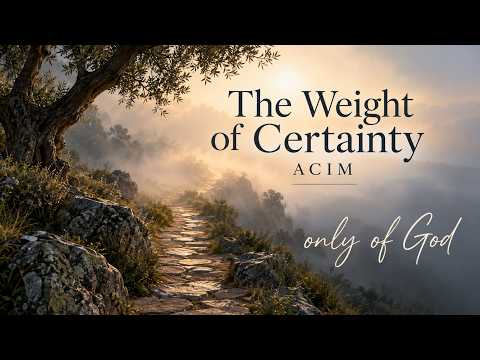 The Weight of Certainty — ACIM