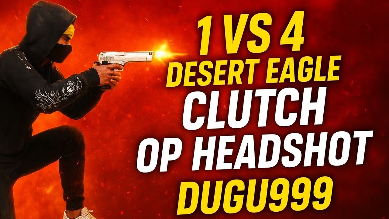 1 VS 4 Desert Eagle Clutch 😱 OP Headshot in Free Fire | Insane Handcam ...