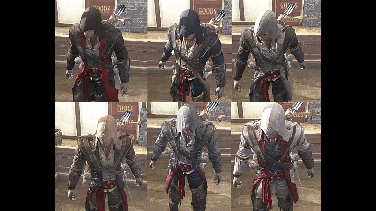 games people play Assassin's Creed 3 - Colección de TODOS los TINTES del juego