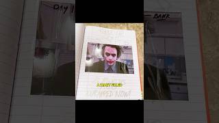 heath ledger’s joker diary for the dark knight #shorts #heathledger