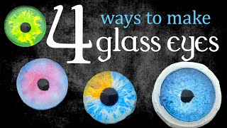 4 ways to make glass eyes Supplies tutorial