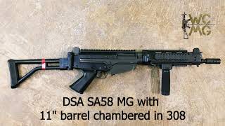 DSA SA58 FAL machine gun chambered in 7.62x51 / 308