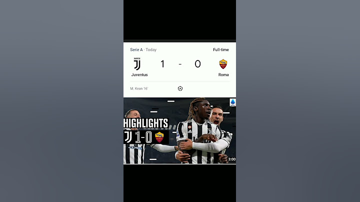 Juventus vs Roma match results
