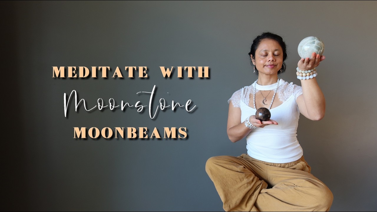 Медитация с лунным камнем под руководством инструктора | Воплощение желаний с богиней Луной | Сат...