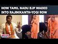 Tamil nadu bjp lends support to rajinikanthannamalai asks whats wrong in touching yogis feet