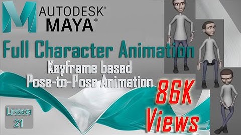 How to Animate a Human Character in Maya | Character Animation Tutorial in Maya using Key Frame