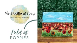 Field of Poppies (Beginner Glass & Resin Art Tutorial)