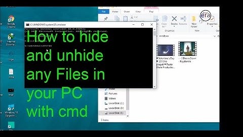 hide and unhide any files in your pc with cmd 100% working proof
