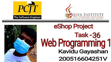 web project Task - 36 |1st Year | @Tech Bro [WEB]  | @Java Institute for Advanced Technology