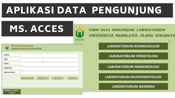 TUTORIAL MS ACCES, APLIKASI DATA PENGUNJUNG